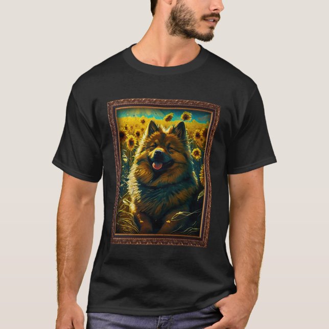Camiseta Eurasier Painting Sunflower Flower Mom Women Flora (Frente)