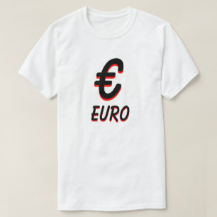 Camiseta Euro- branco do €