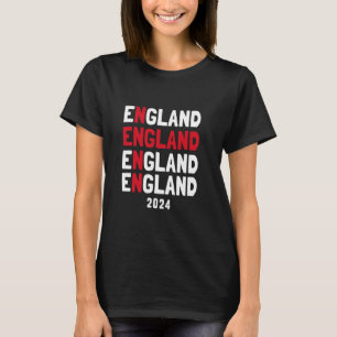 Camiseta Euro Football England Flag Color Texto 2024