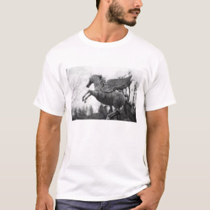 Camiseta Europa, Áustria, Salzburgo. Estátua de cavalo alad