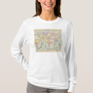 Camiseta Europa de Asien u - mapa do atlas de Ásia e de