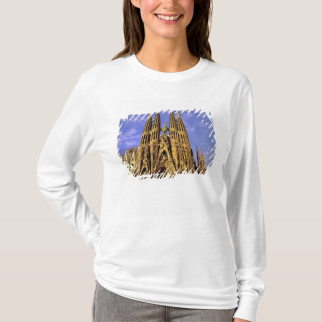 Camiseta Europa, Espanha, Barcelona, Sagrada Família (Frente)