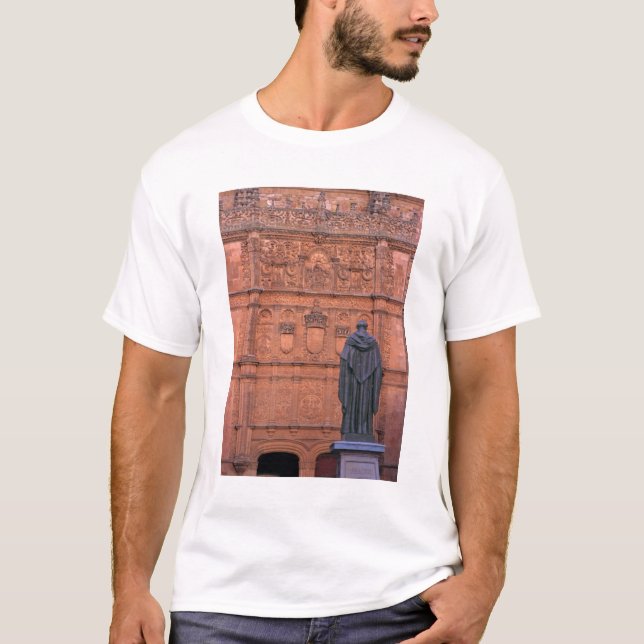 Camiseta Europa, Espanha, Salamanca. Casacos de armas e (Frente)