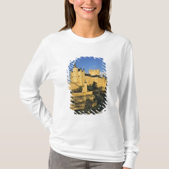 Camiseta Europa, Espanha, Segóvia. O imponente Alcazar, (Frente)