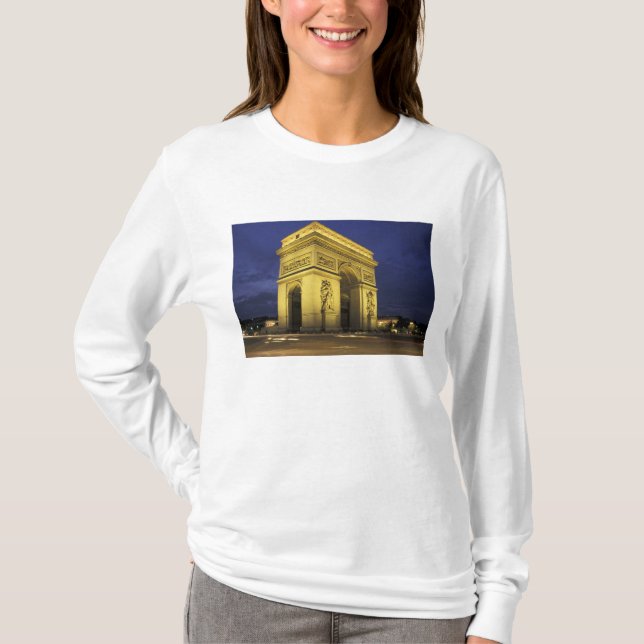 Camiseta Europa, França, Paris. Arco de Triomphe (Frente)