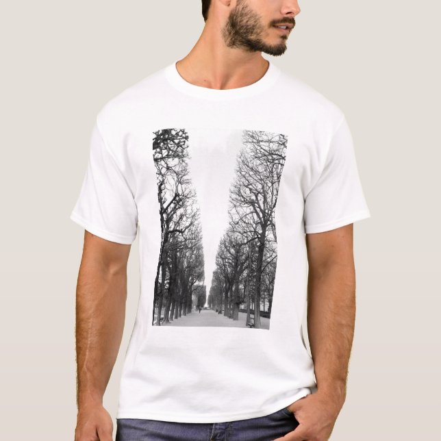 Camiseta Europa, França, Paris. Árvores de inverno, Marco P (Frente)