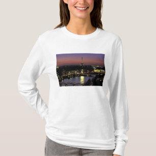 Camiseta Europa, França, Paris, Vista do pôr do sol do Eiff