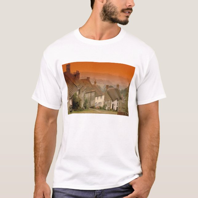 Camiseta Europa, Inglaterra, Dorset, Shaftesbury. colina Do (Frente)