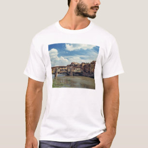 Camiseta Europa, Itália, Florença. O Ponte Vecchio
