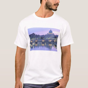 Camiseta Europa, Itália, Roma, O Vaticano. St. Peter's &
