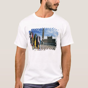 Camiseta Europa, Itália, Toscana, Siena. Piazza del