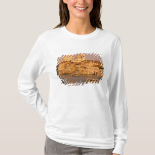 Camiseta Europa, Itália, Vêneto, Veneza. Vista do pôr do so