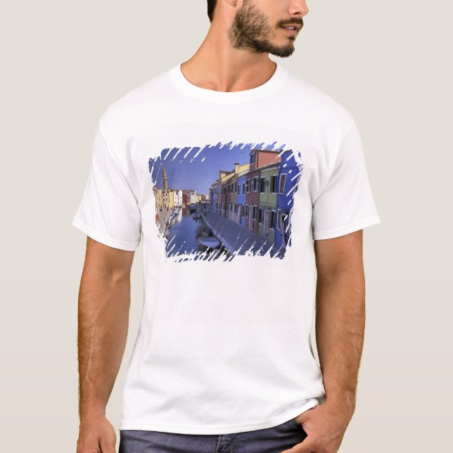 Camiseta Europa, Itália, Veneza, ilha Murano, Colorida (Frente)