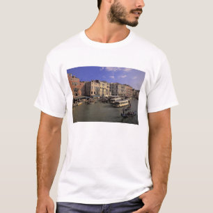 Camiseta Europa, Itália, Veneza, Tráfego de barcos pelo Ria