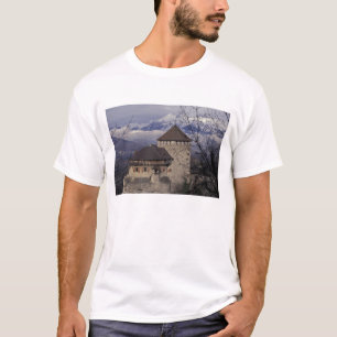 Camiseta Europa, Liechtenstein, Vaduz. Castelo de Vaduz,