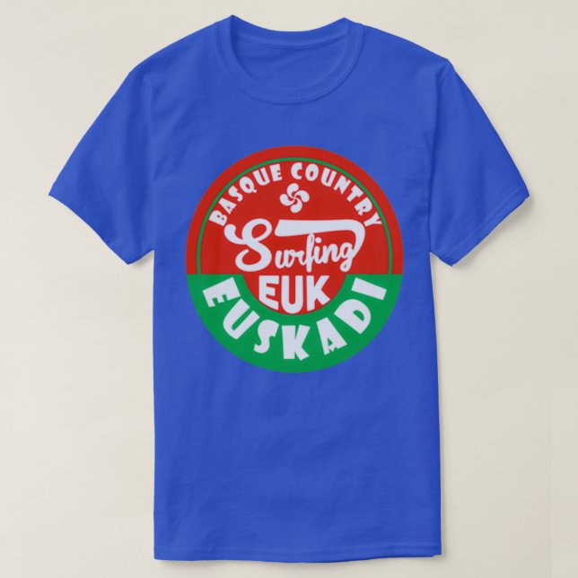 Camiseta Euskadi Basque Surf Sticker (Frente do Design)