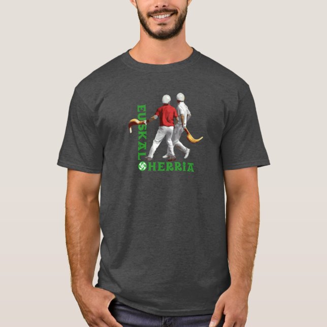 Camiseta Euskal Herria: Jai Basque alai do esporte (Frente)