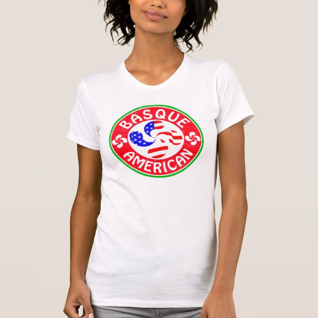 Camiseta Euskara Lauburu Cruz Basco Americana (Frente)