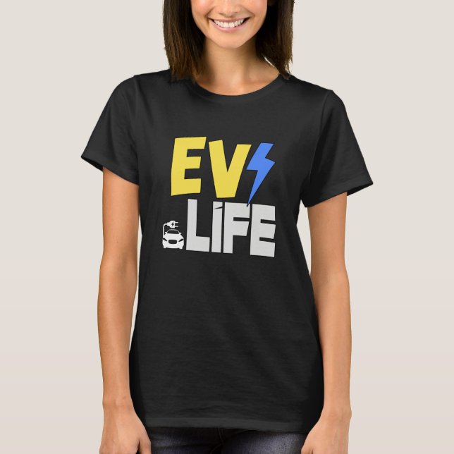 Camiseta EV Life Electric Vehicle Car (Frente)