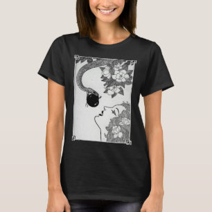 Camiseta Eva e a cobra Vintage Cobra dando a maçã V