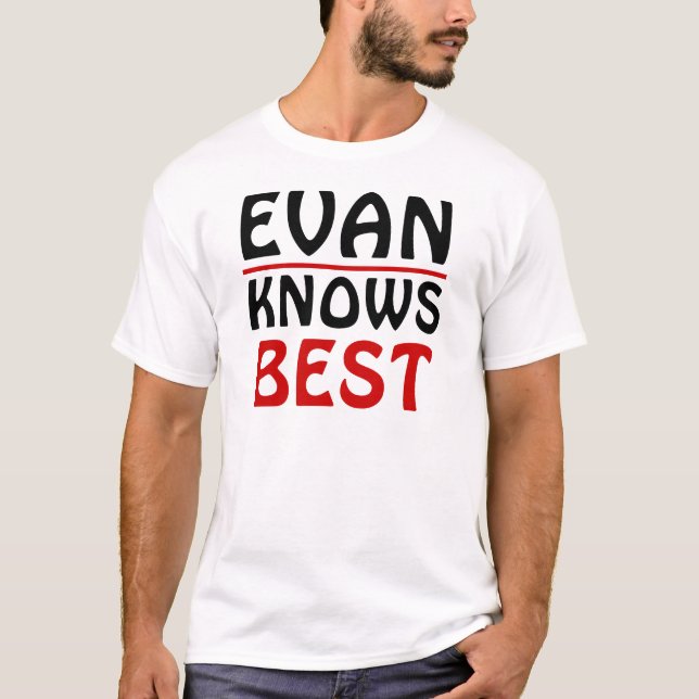 Camiseta Evan Sabe Melhor (Frente)