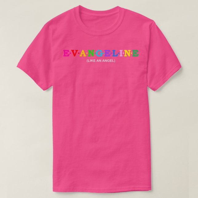 Camiseta Evangeline Like a Angel (Frente do Design)