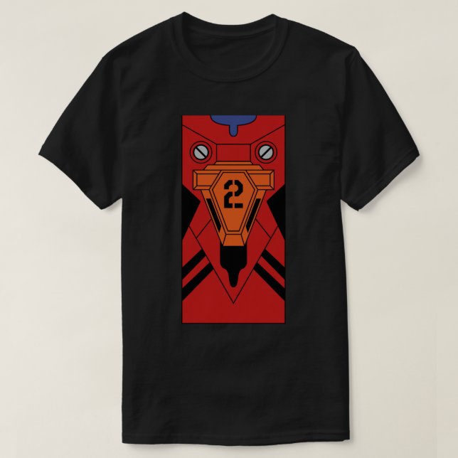 Camiseta Evangelion Asuka (Frente do Design)