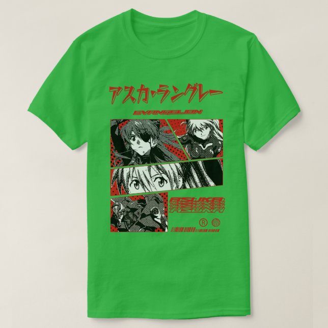Camiseta evangelion asuka (Frente do Design)