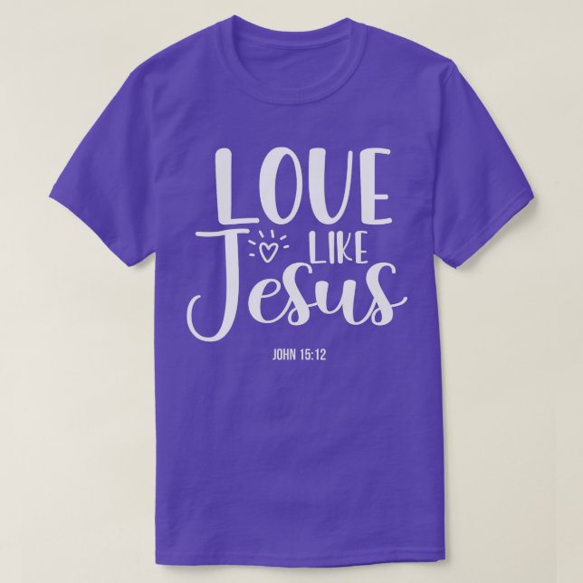Camiseta Evangelismo cristão é amor como Jesus (Frente do Design)