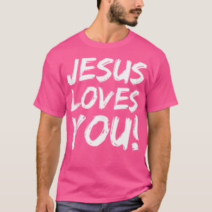 Camiseta Evangelismo Cristão Para Homens Jesus Te Ama