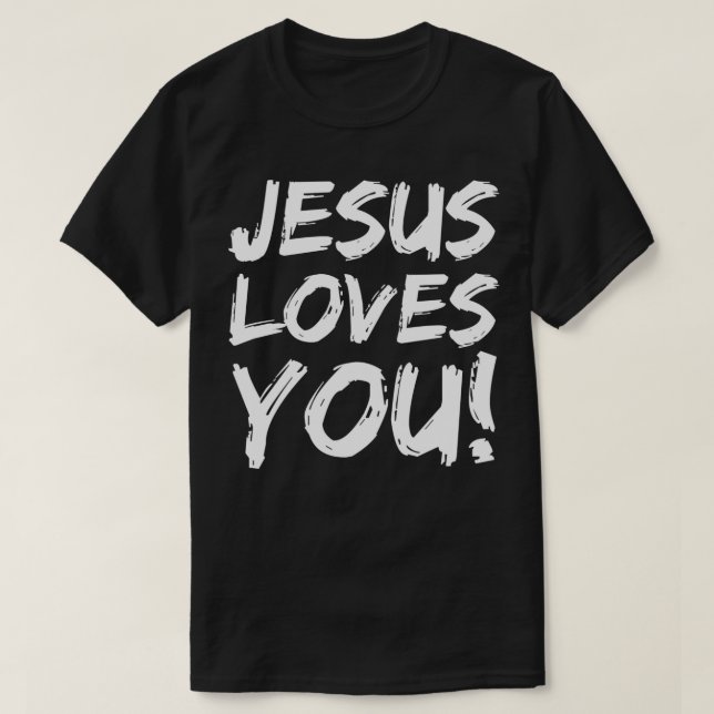 Camiseta Evangelismo Cristão Presente para Homens Jesus te  (Frente do Design)