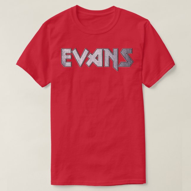 Camiseta Evans de metal pesado (Frente do Design)