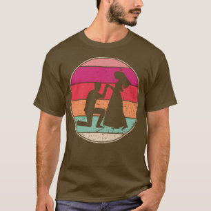Camiseta Eve de noiva Legal do Casamento vintage de Casamen