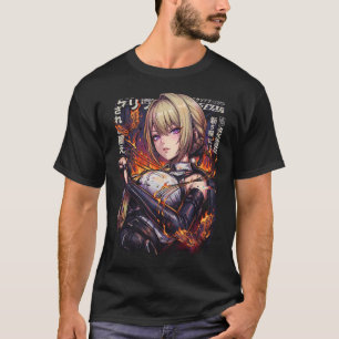 Camiseta Evelyn Chevalier ZZZ Retrato de Têxteis Vermelhos 