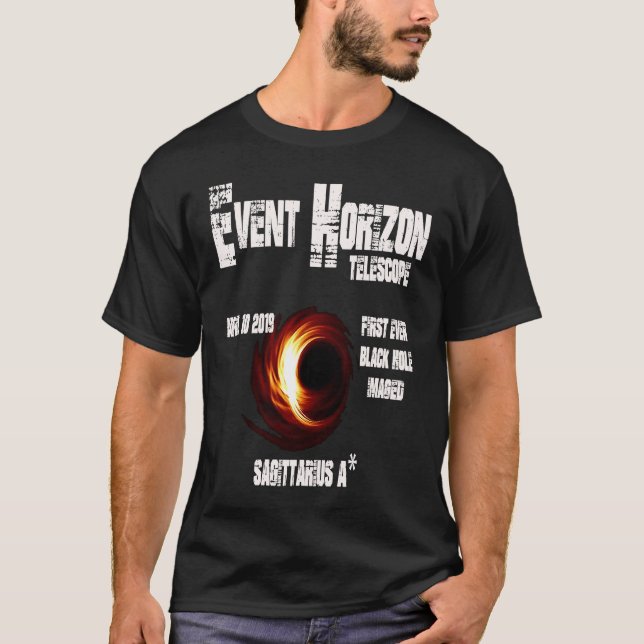 Camiseta Event Horizon Telescope Sagittarius Black Hole (Frente)