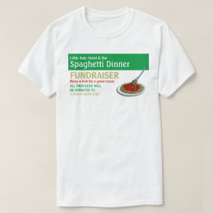 Camiseta Evento de Dissipador de Fundraiser de Janto Spaghe