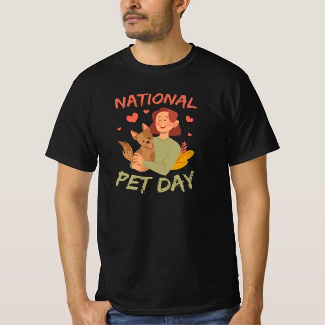 Camiseta Eventos de adoção do Dia Nacional de Pet perto de  (Frente)