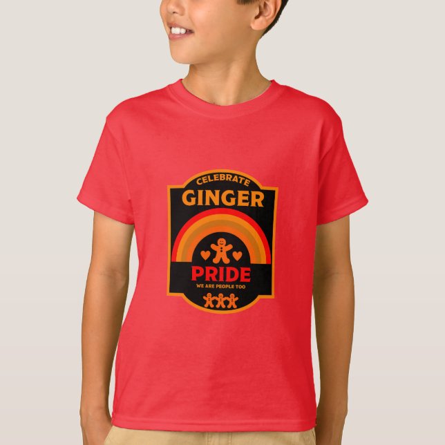 Camiseta Eventos do Dia do Orgulho Ginger no Mês (Frente)