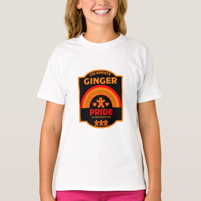 Camiseta Eventos do Dia do Orgulho Ginger no Mês (Frente)