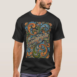 Camiseta Eventyrlysten: Aula de Arte Popular Norueguesa Ros