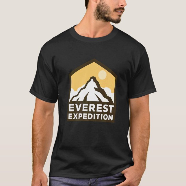 Camiseta Everest Expeditions Mountain Exploration Adventure (Frente)