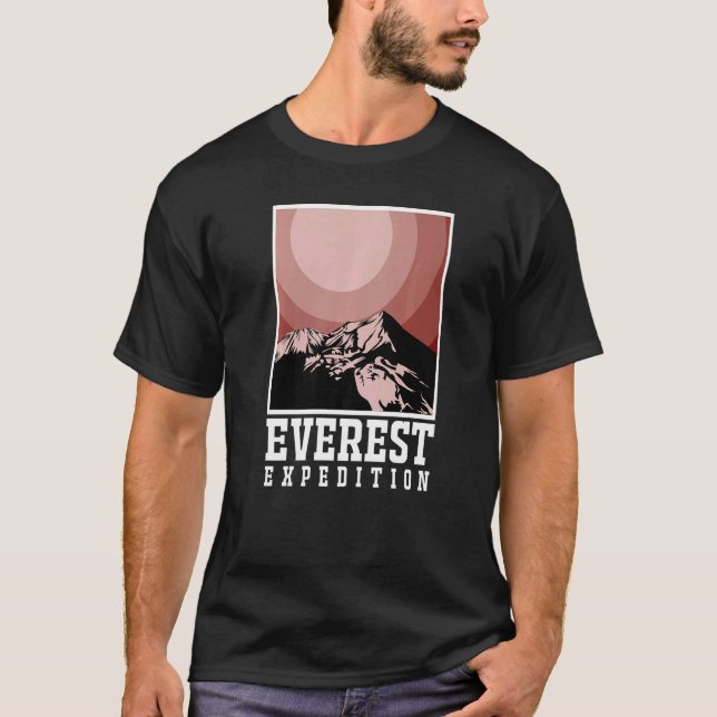 Camiseta Everest Expeditions Mountain Exploration Adventure (Frente)