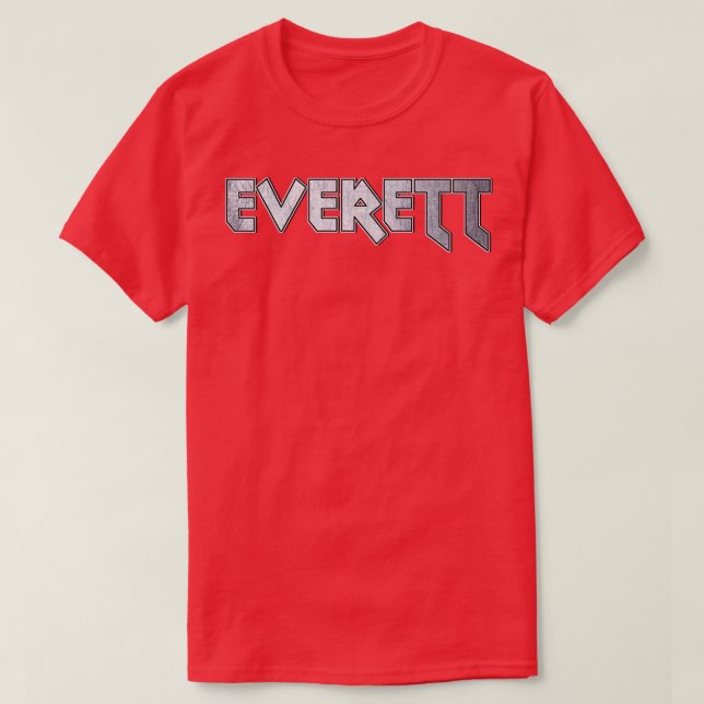 Camiseta Everett de metal pesado (Frente do Design)
