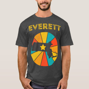 Camiseta Everett Massachusetts Vintage angustiou Souvenir