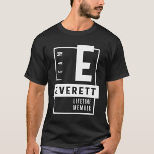 Camiseta Everett Personalizado Nome Aniversário Presente