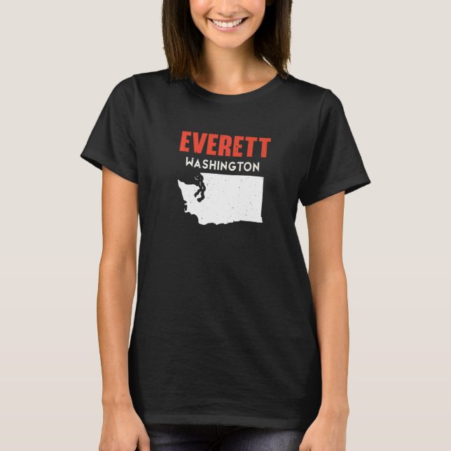 Camiseta Everett Washington USA State America Travel Washin (Frente)