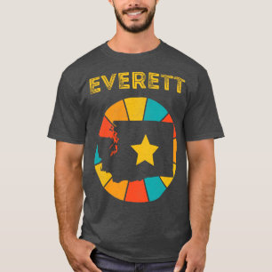 Camiseta Everett Washington Vintage afligiu Souvenir