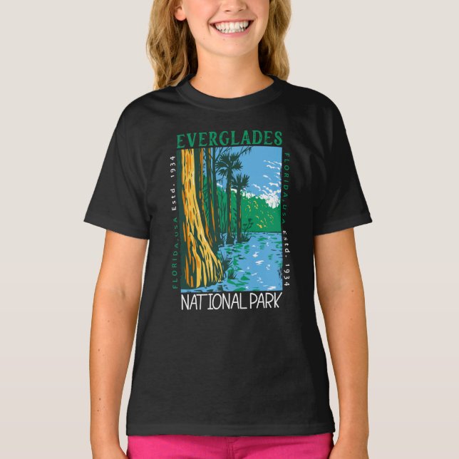Camiseta Everglades National Park Florida - Flórida Retro (Frente)