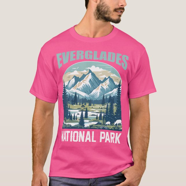 Camiseta Everglades National Park Nature Caminhando Ao Exte (Frente)