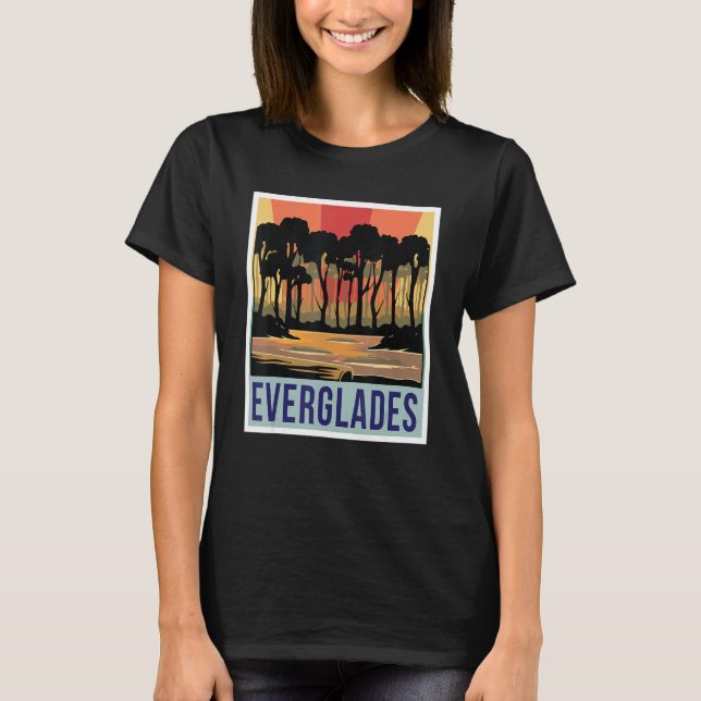 Camiseta Everglades Wetlands National Park Florida Souvenir (Frente)
